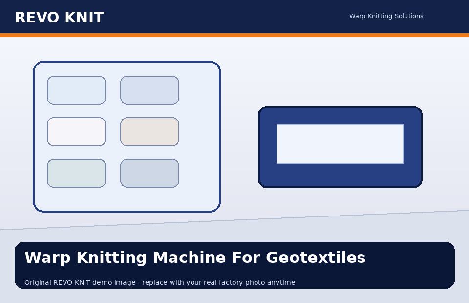 Warp Knitting Machine For Geotextiles