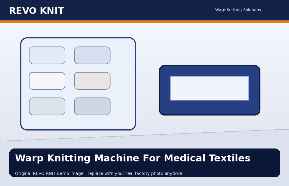 Warp Knitting Machine For Medical Textiles