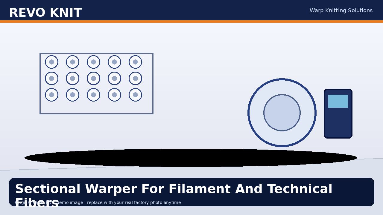 Sectional Warper For Filament And Technical Fibers